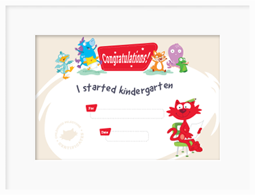 J'ai commencé la maternelle