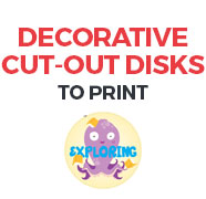 Decorative cut-out disks
