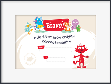 Je tiens mon crayon correctement